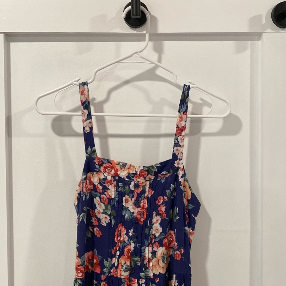 BAND OF GYPSIES spaghetti strap floral maxi dress